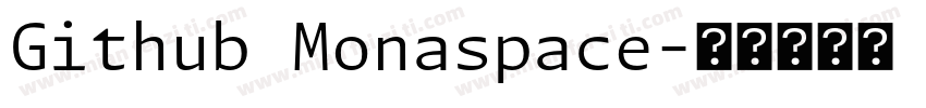 Github Monaspace字体转换